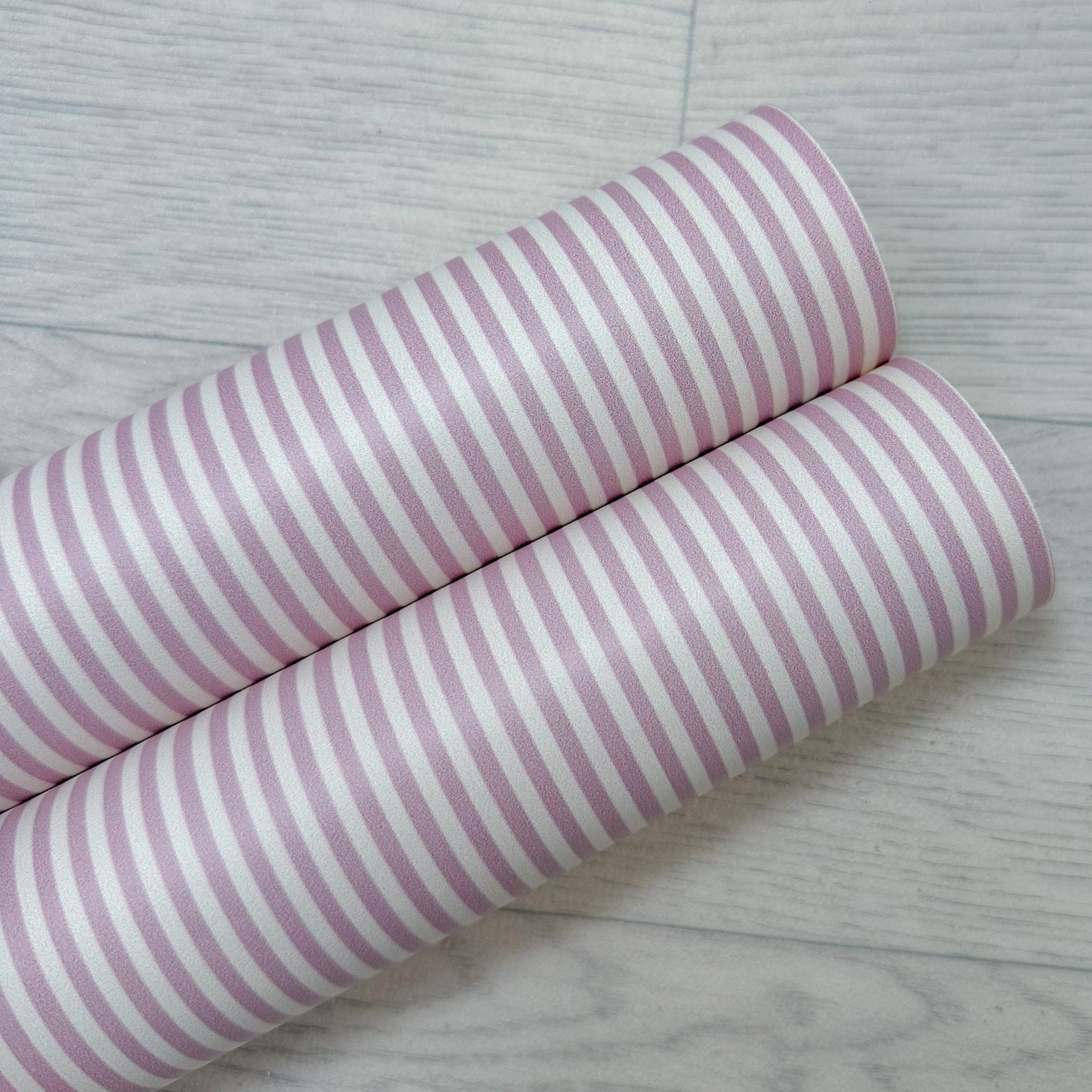 Vanilla Purple Stripes Leatherette