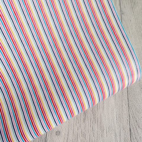 Rainbow Candy-Cane Stripes Leatherette