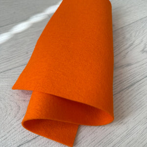 Goldfish Orange 100% Merino Wool Felt