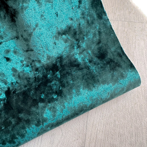 Festive Green Crushed Velvet