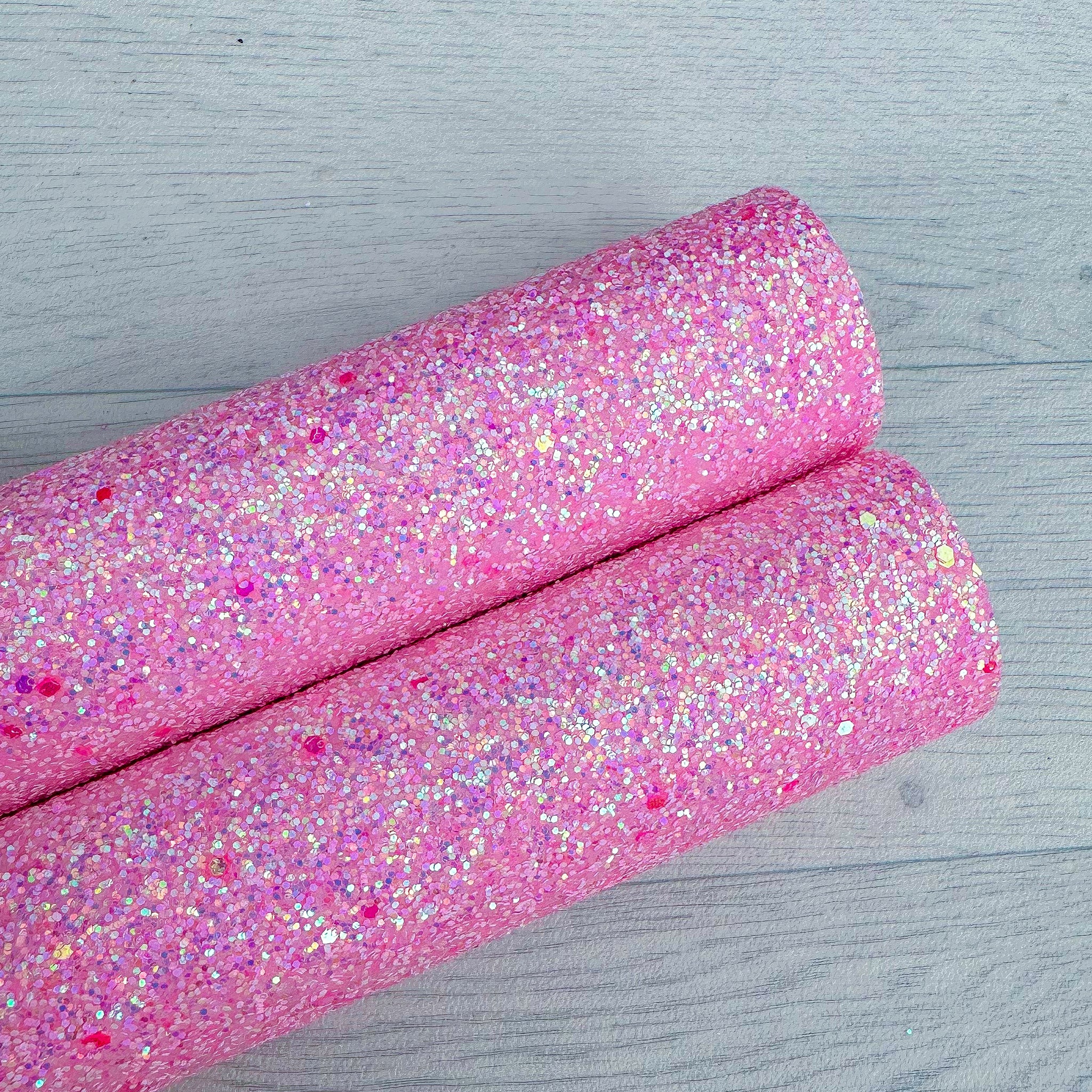 Neon Baby Pink Chunky Glitter