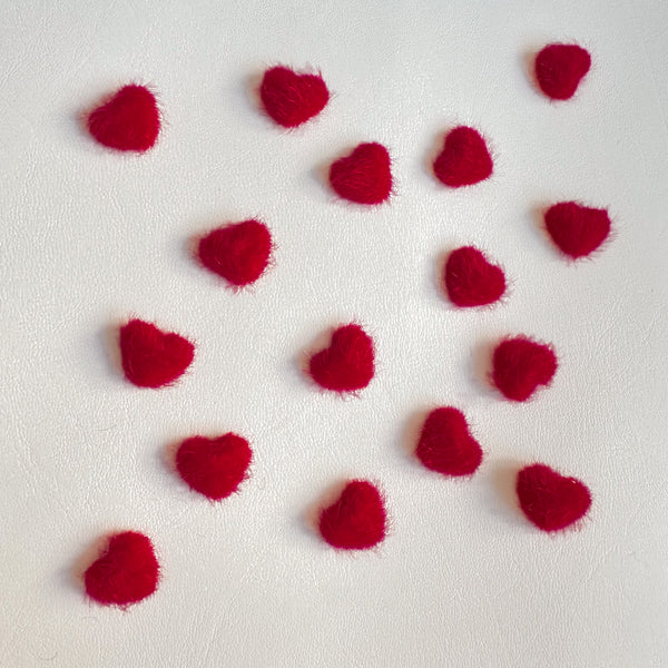 Fluffy Red Hearts