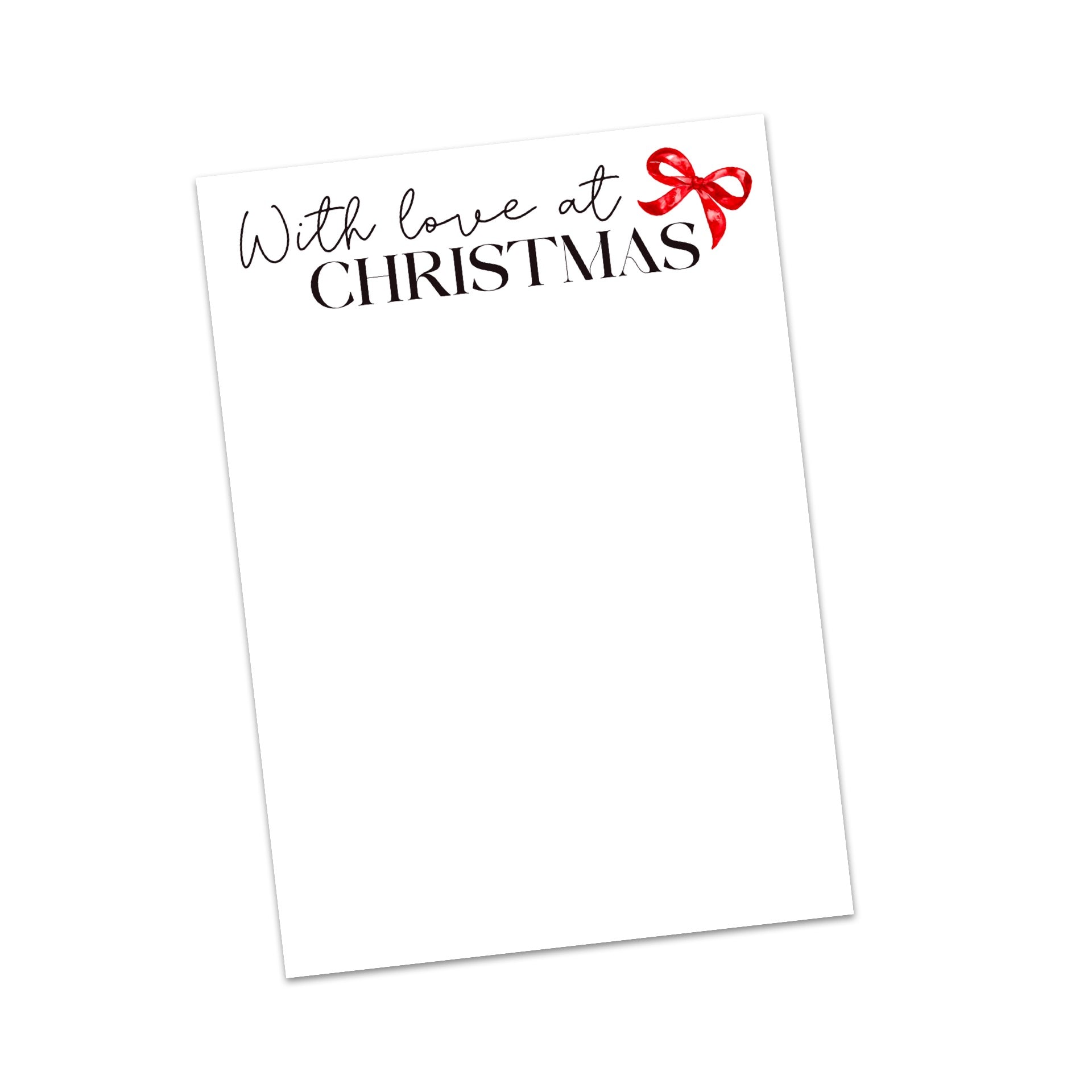 With Love At Christmas Bow Display Cards