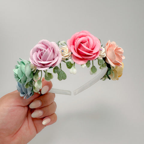 Rainbow Floral & Foliage Headband Kit