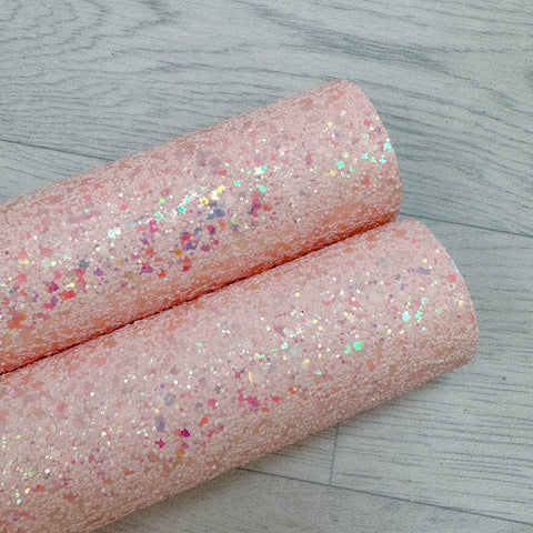 Sweet Sparkle Peach Glitter